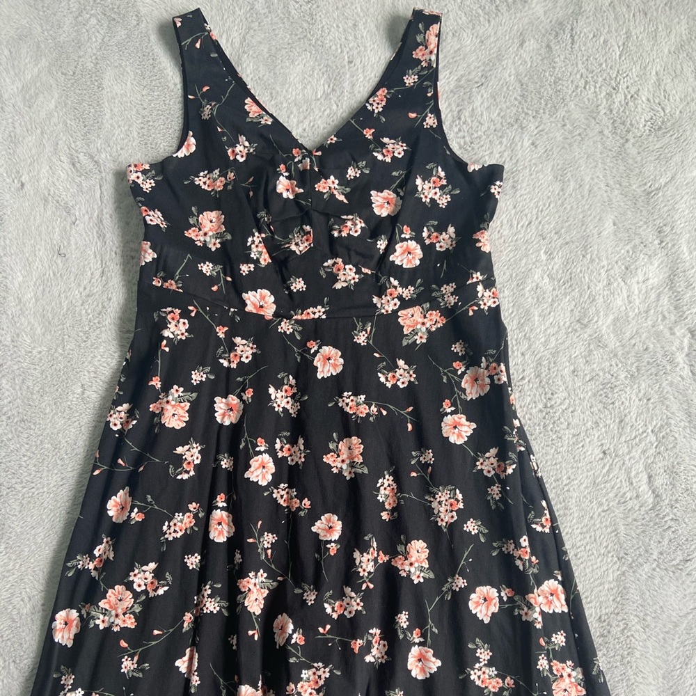 Black floral torrid dress